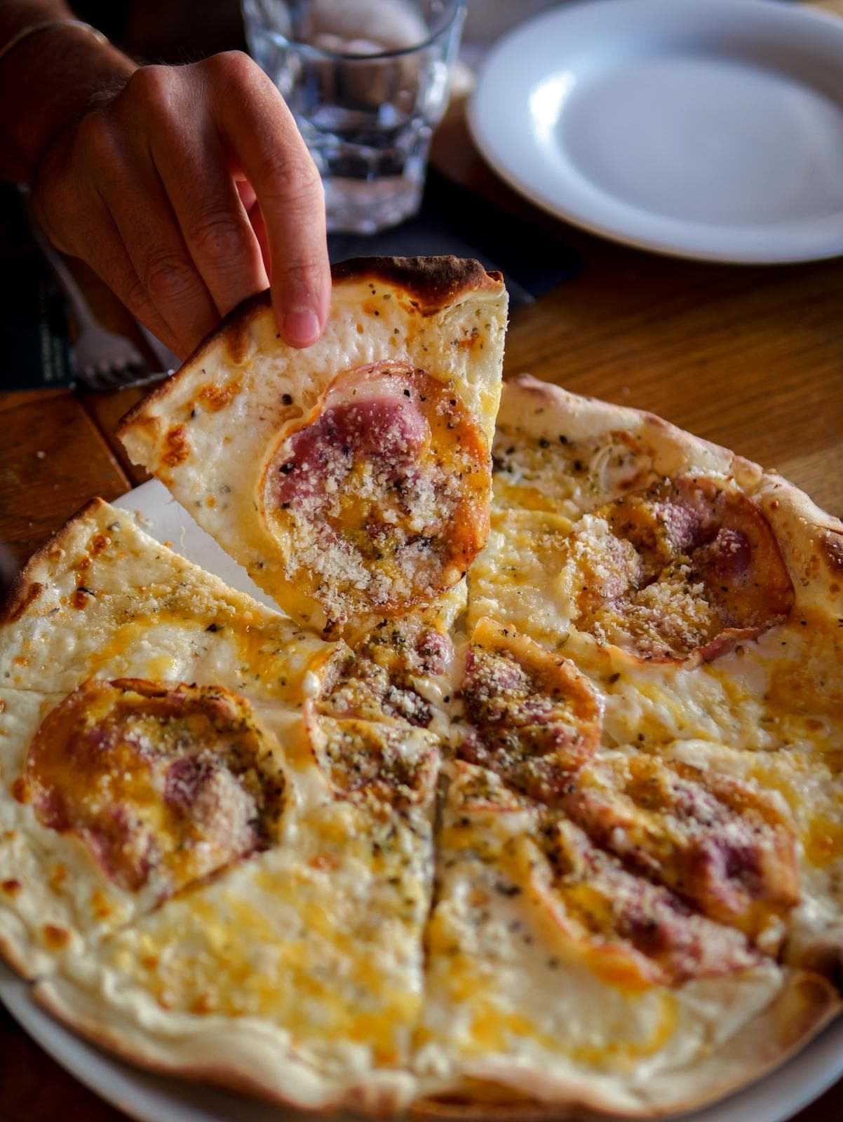 Pizza italienne au feu de bois — L'Italien, Le Moulleau, Arcachon